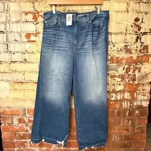 Torrid Distressed Blue Flare Jeans